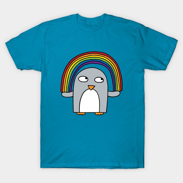 Rainbow Penguin T-Shirt by PenguinParadeUK